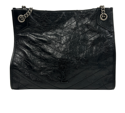 Shopper Niki, 1.200&euro;, Bolso, Negro, Animal - Piel, Vista frontal